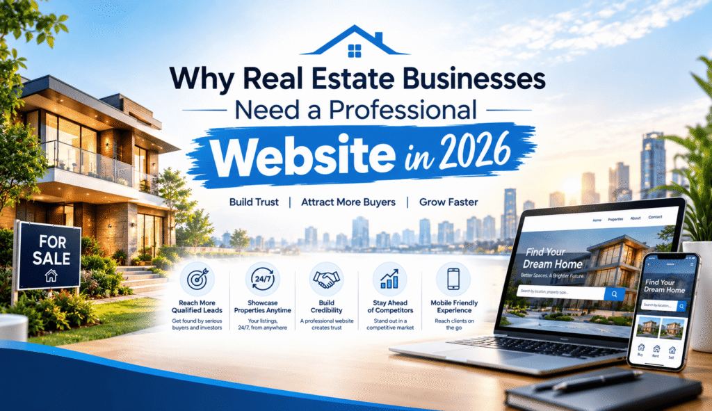 Why Real Estate Businesses Need a Professional Website in 2026