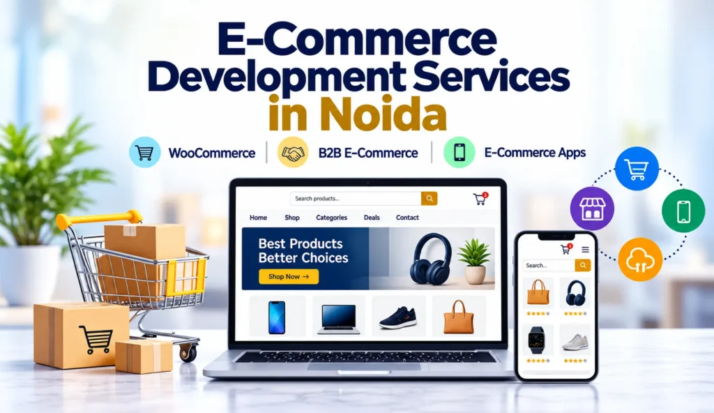 How E-Commerce Development Services in Noida Help Businesses Grow Online